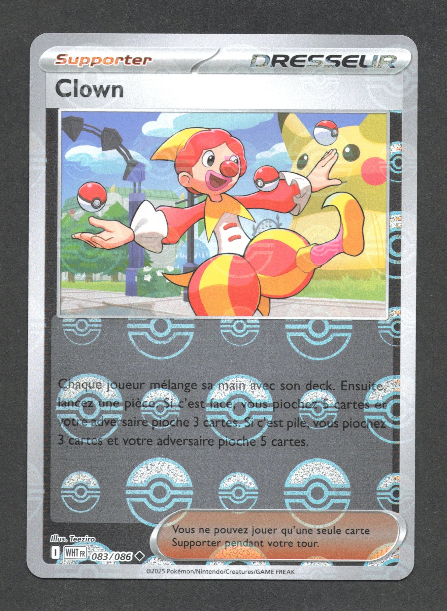083/086 Clown POKEBALL - Flamme Blanche - Pokeball