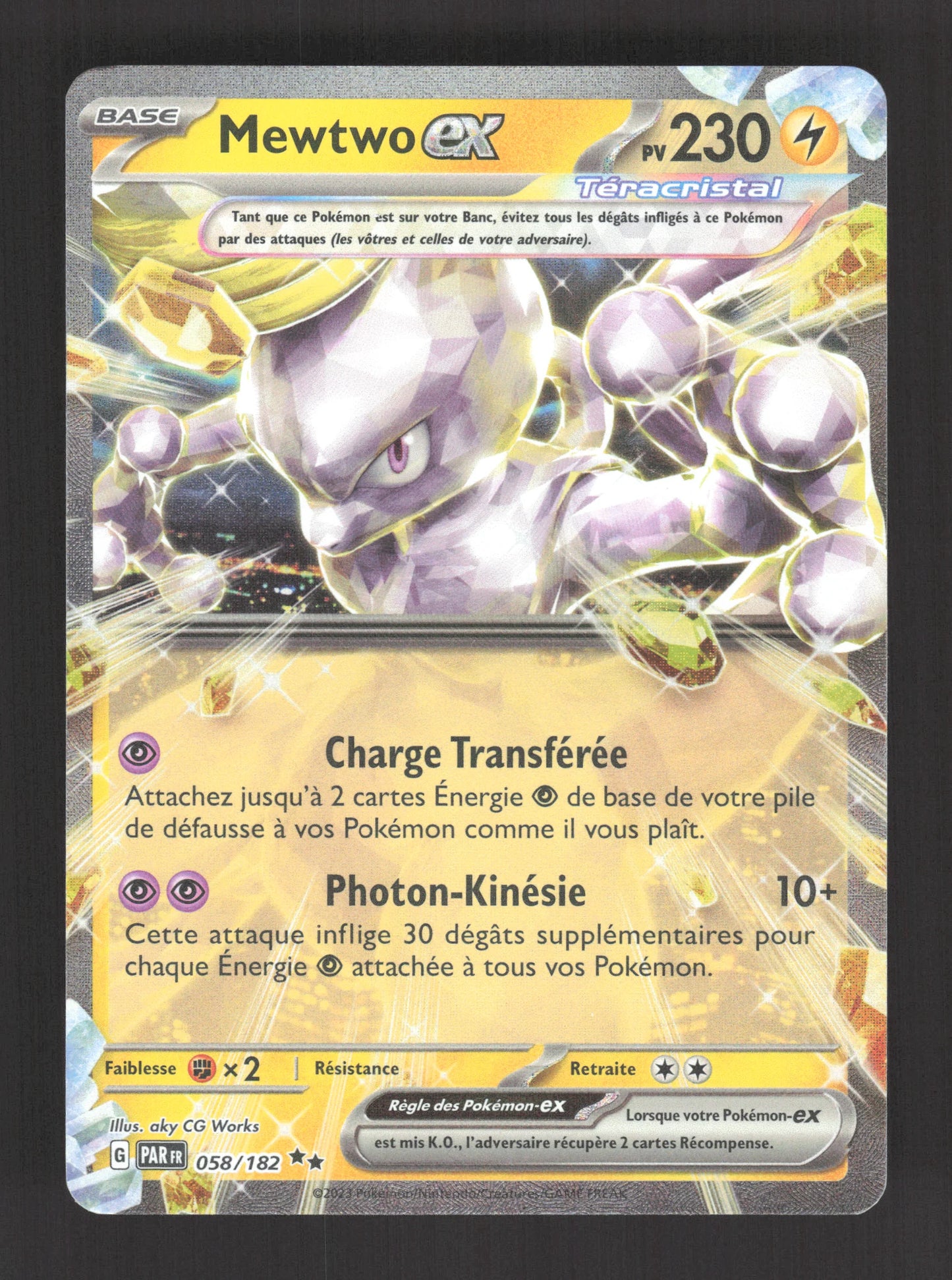 058/182 Mewtwo EX - Faille Paradoxe