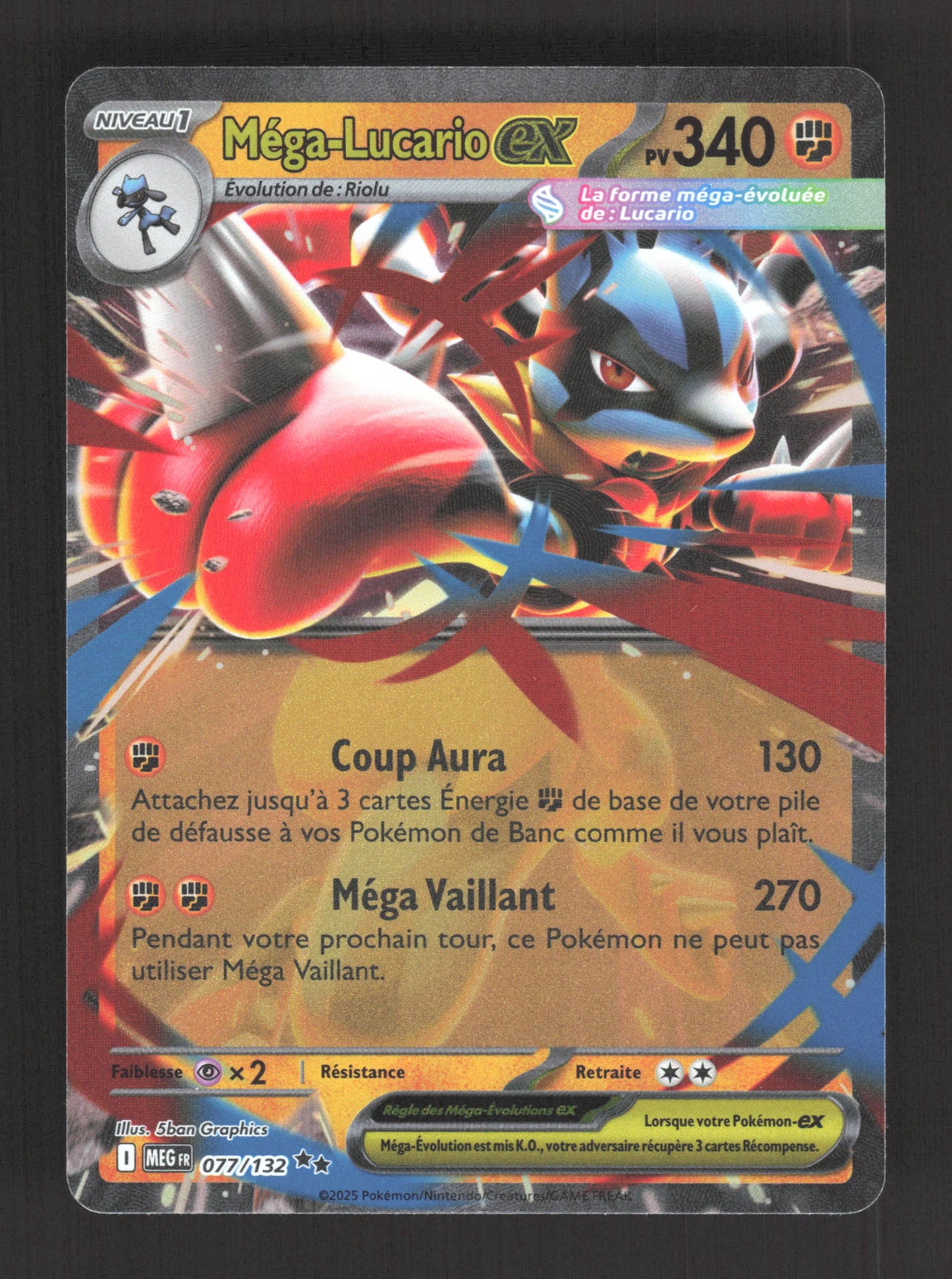 077/132 Mega Lucario EX - Méga-Évolution