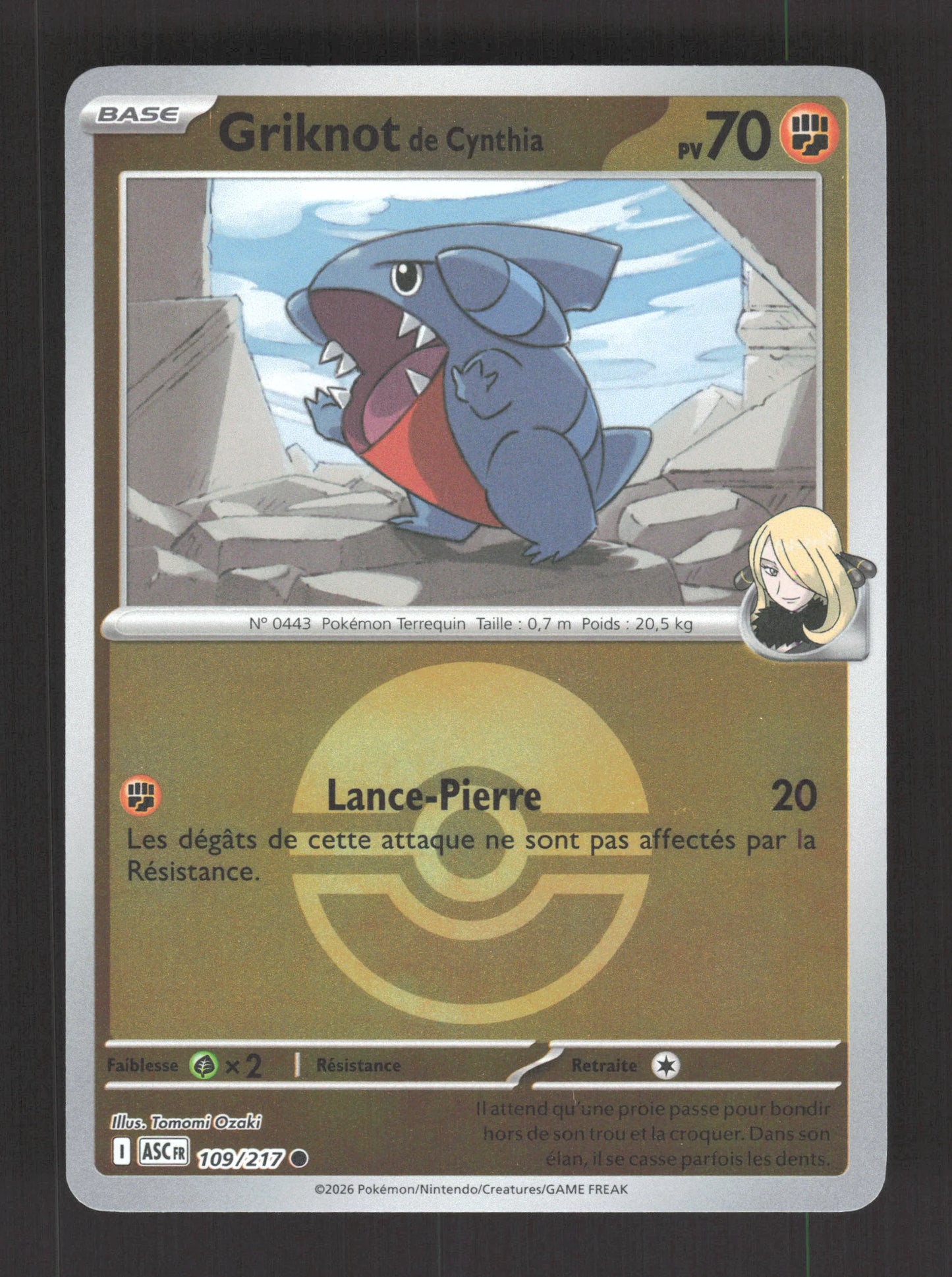 109/217 Griknot POKEBALL - Héros Transcendants