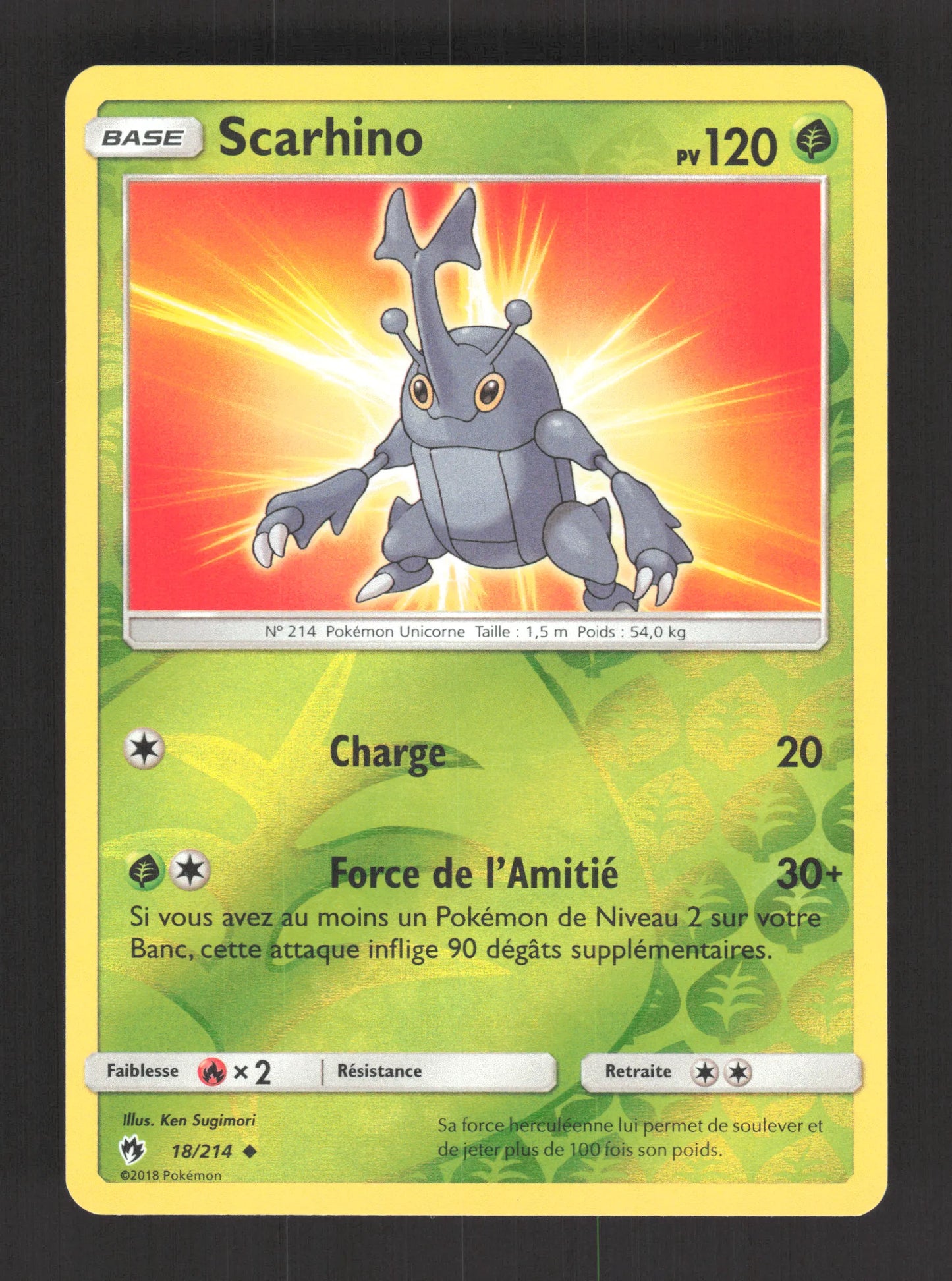 18/214 Scarhino REVERSE - Tonnerre Perdu