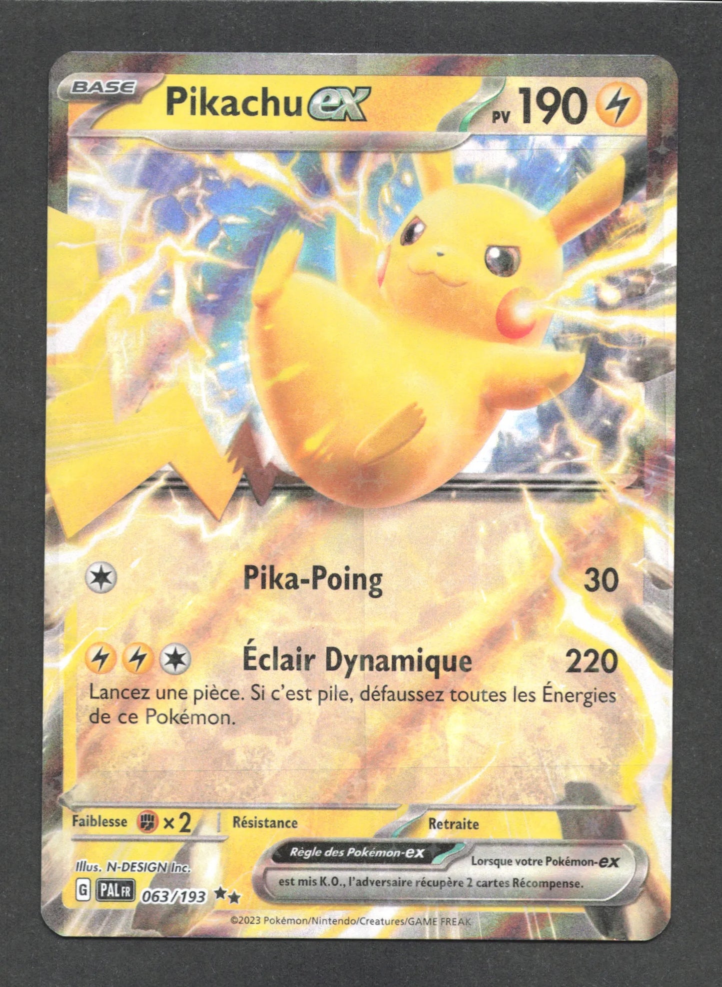 063/193 Pikachu EX - Évolutions à Paldea
