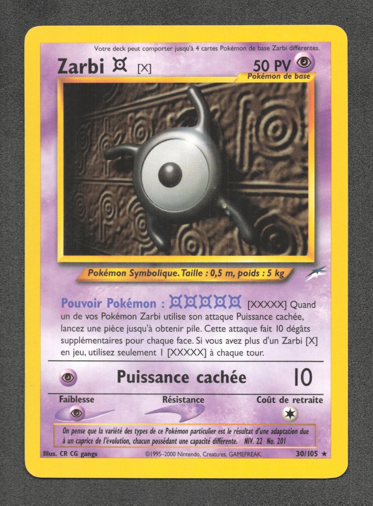 30/105 Zarbi RARE - Neo Destiny