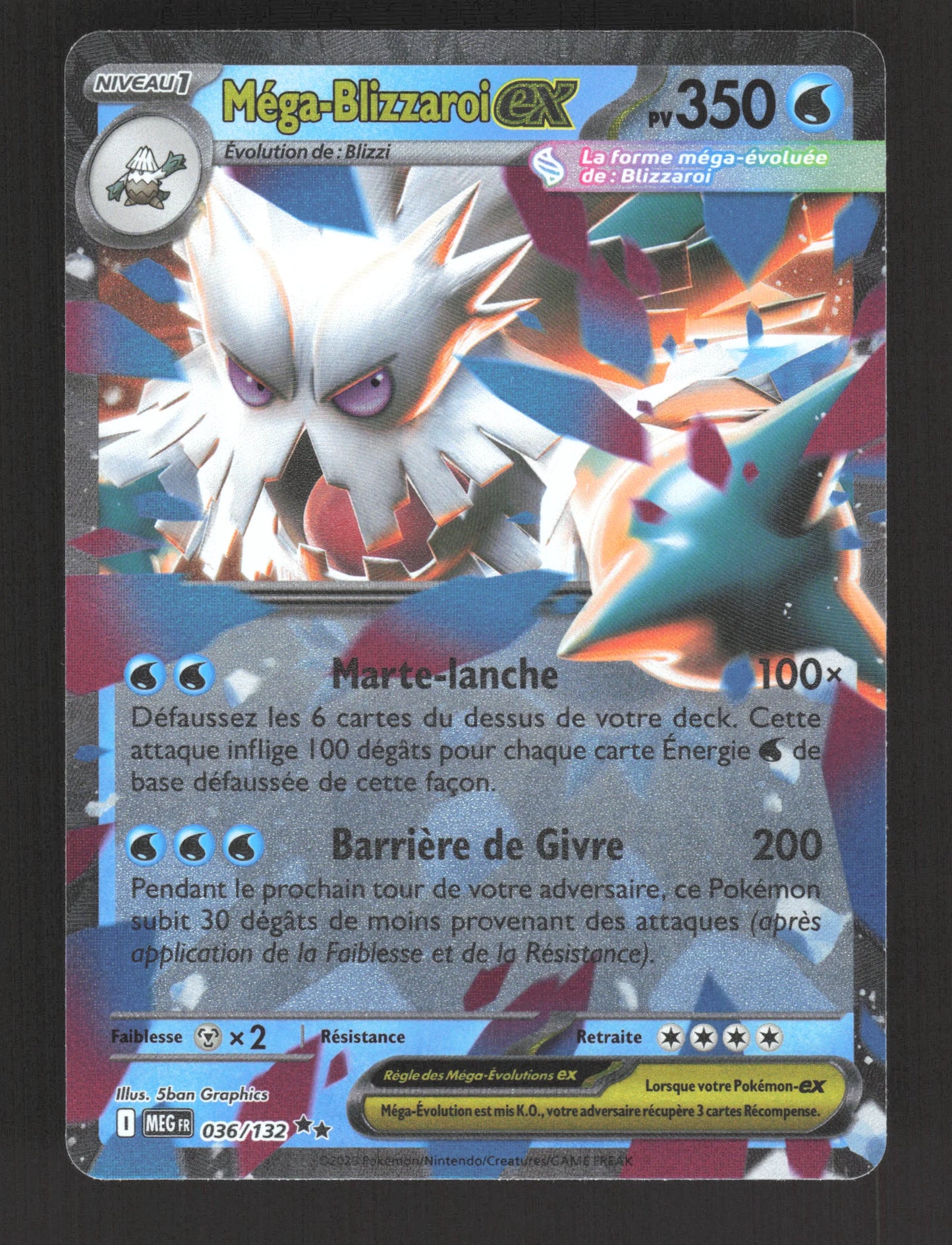 036/132 Mega Blizzaroi EX - Méga-Évolution