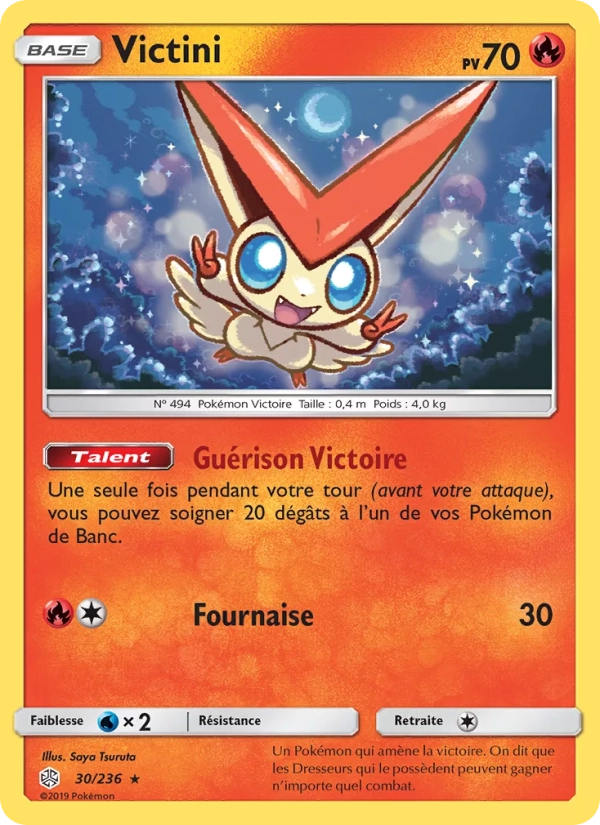 30/236 Victini HOLO - Éclipse Cosmique