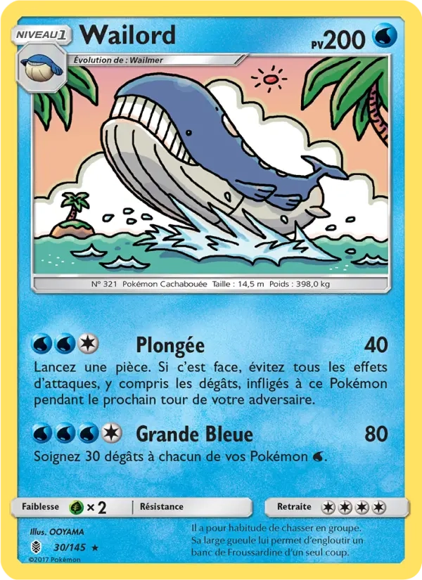 30/145 Wailord REVERSE - Gardiens Ascendants