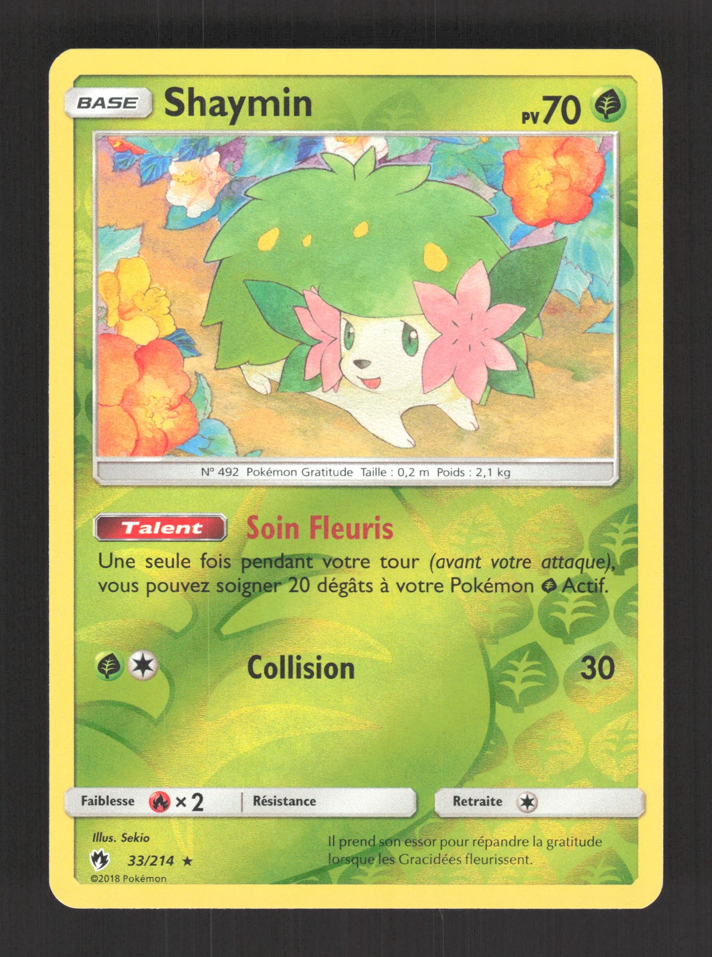 33/214 Shaymin REVERSE - Tonnerre Perdu