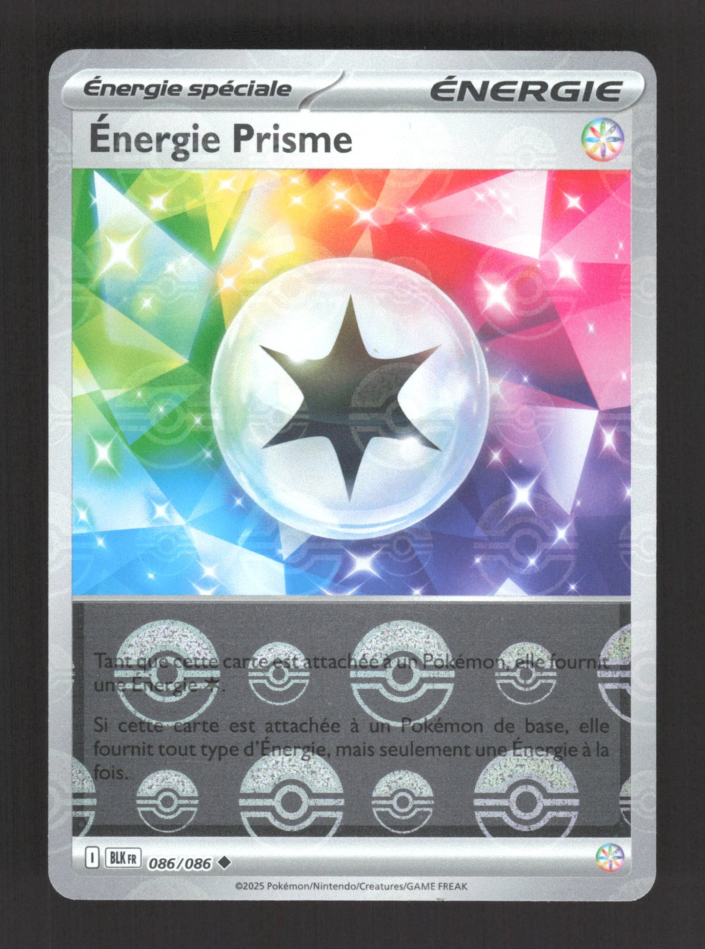 086/086 Energie Prisme POKEBALL - Foudre Noire