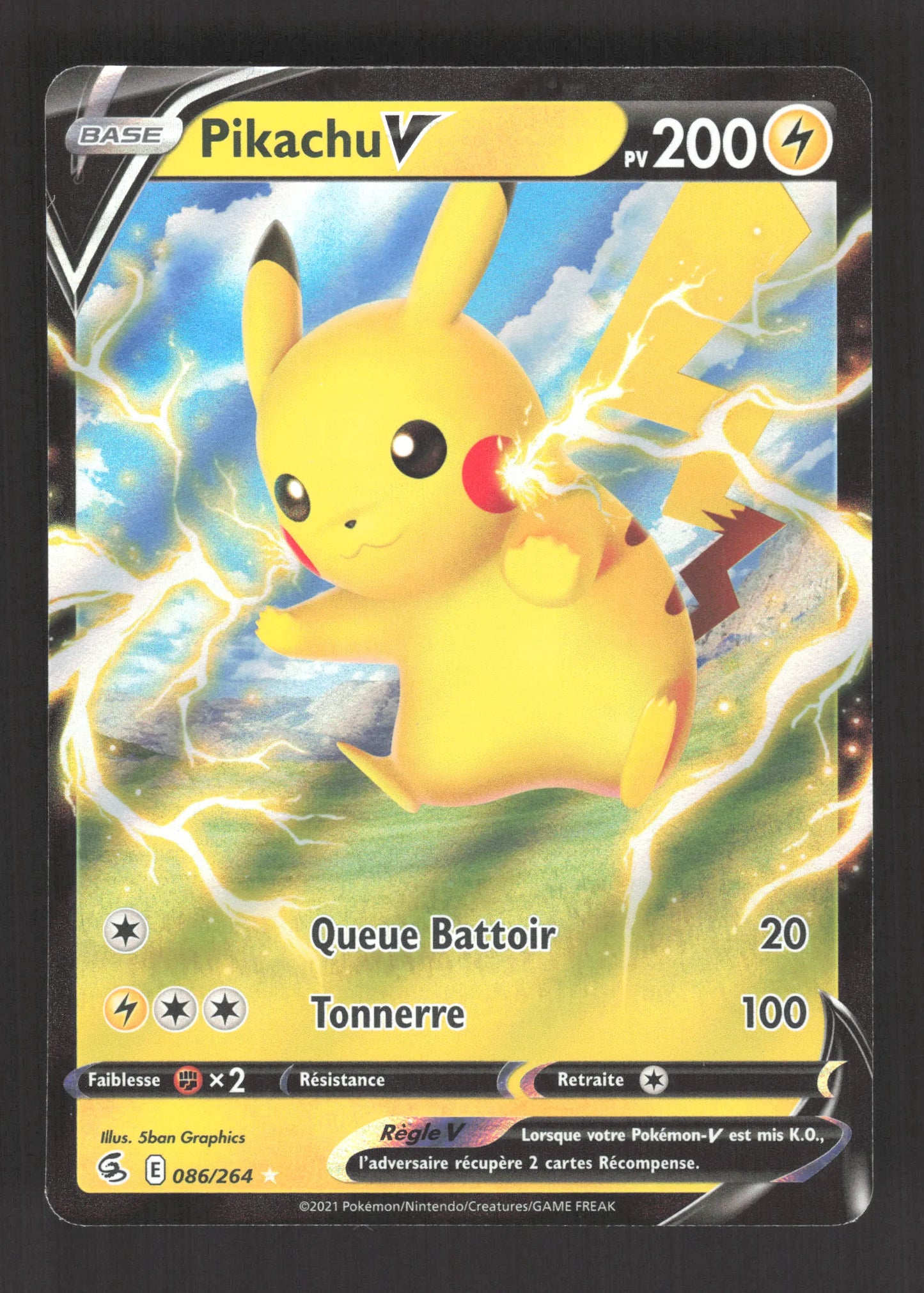 086/264 Pikachu V - Poing de Fusion