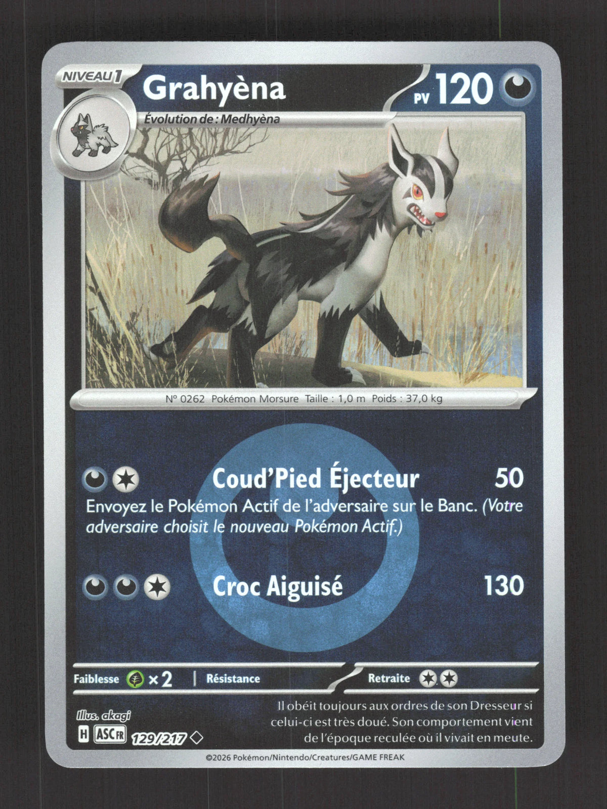 129/217 Grahyena REVERSE ENERGIE - Héros Transcendants