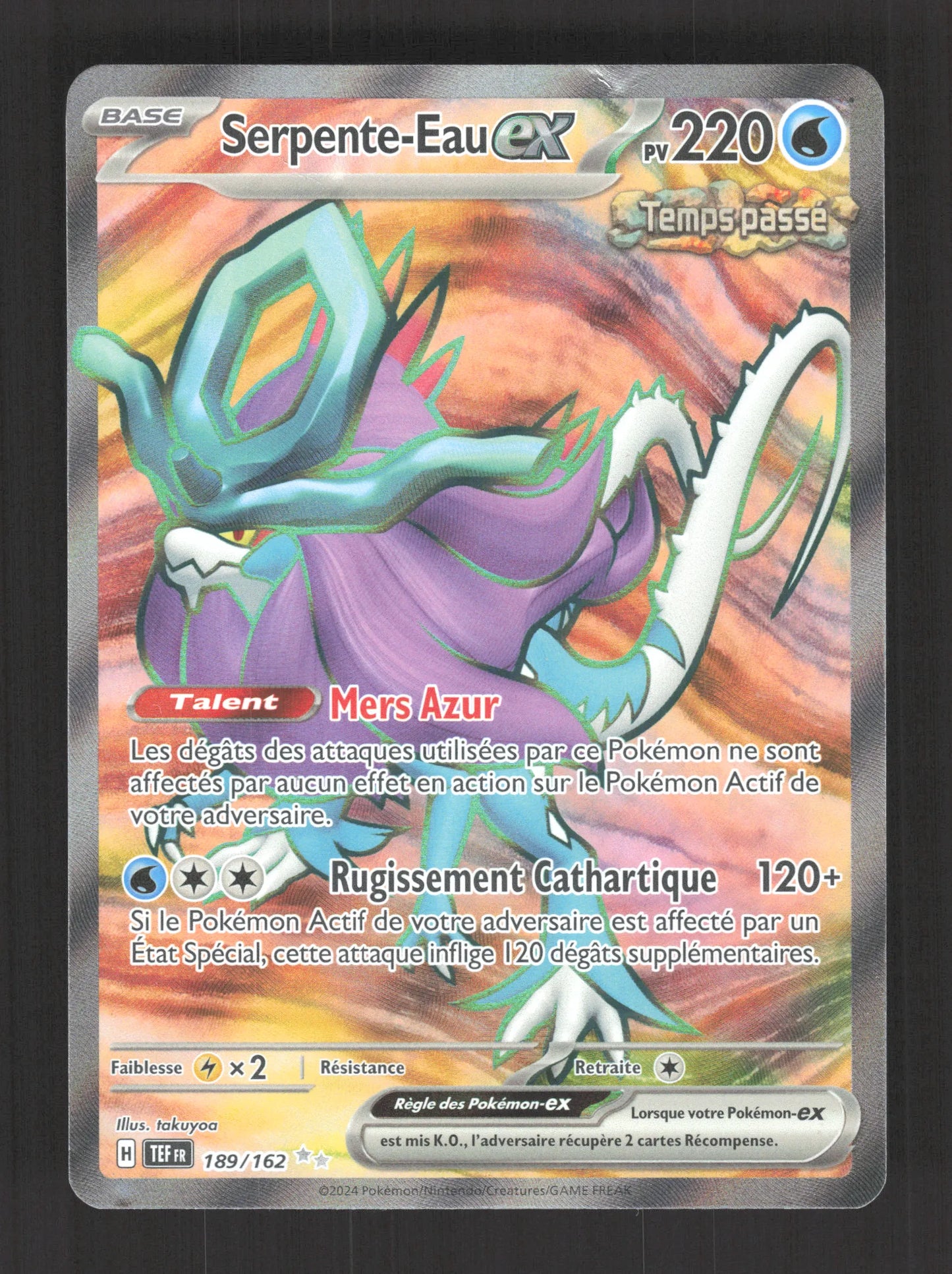 189/162 Serpente Eau EX - Forces Temporelles