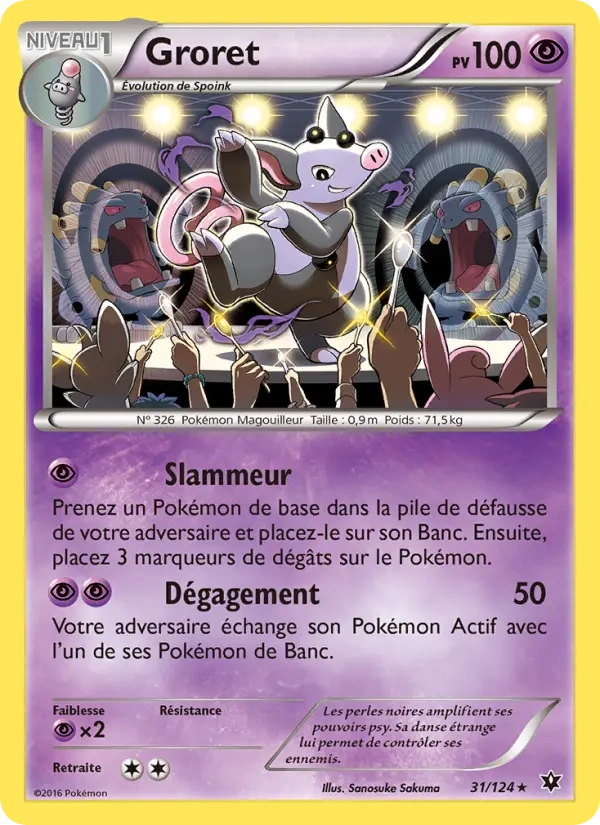 31/124 Groret RARE - Impact des Destins
