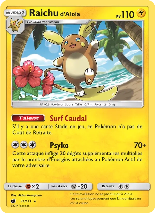 31/111 Raichu REVERSE - Invasion Carmin