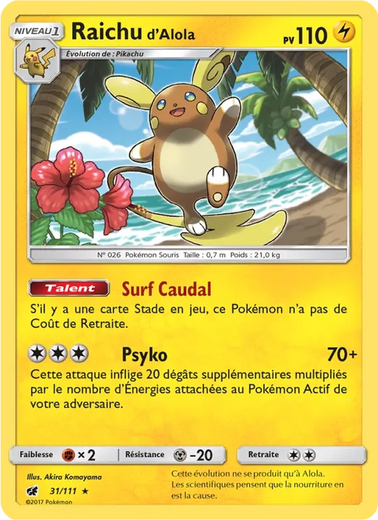 31/111 Raichu REVERSE - Invasion Carmin