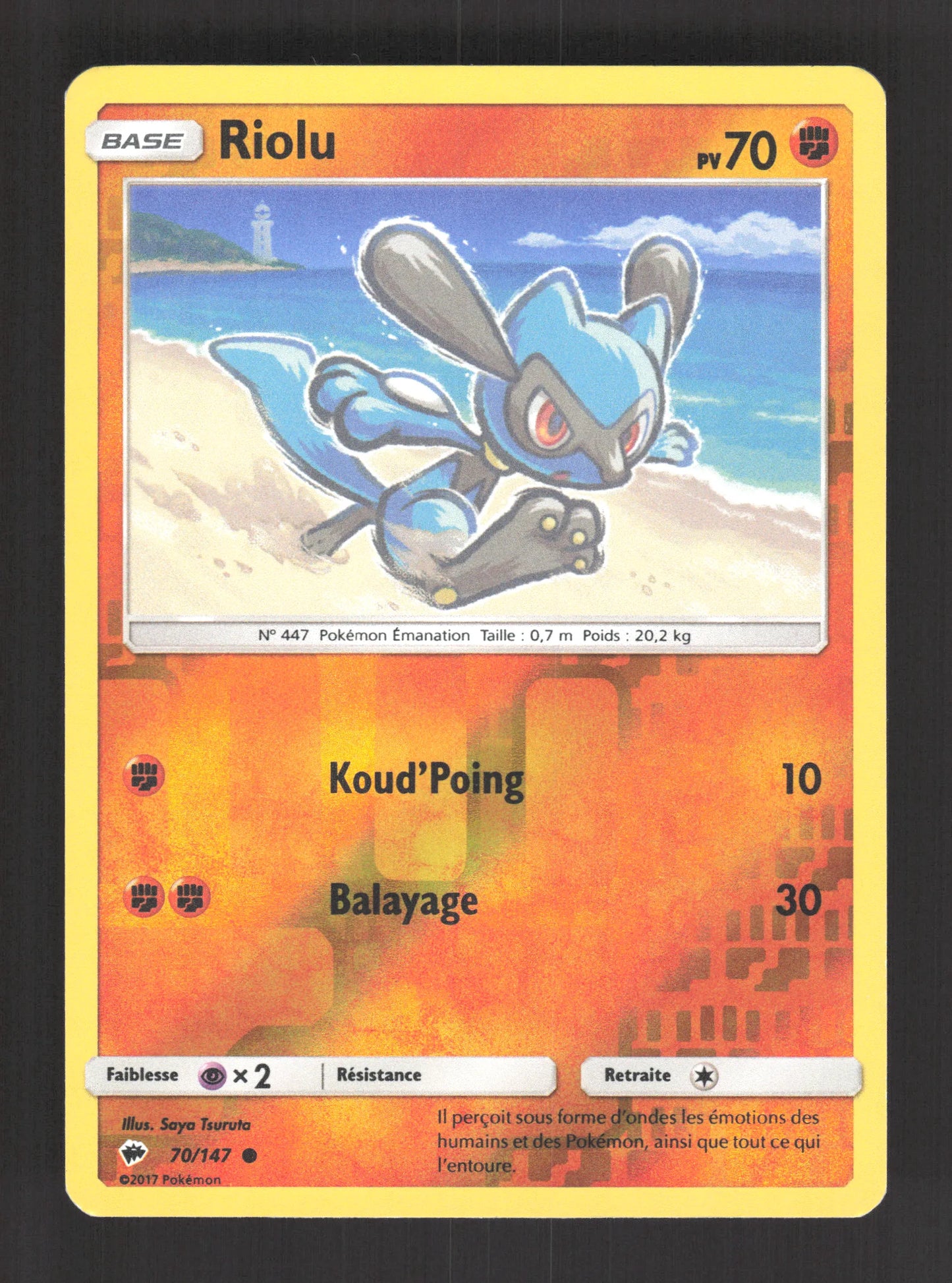 70/147 Riolu REVERSE - Ombres Ardentes