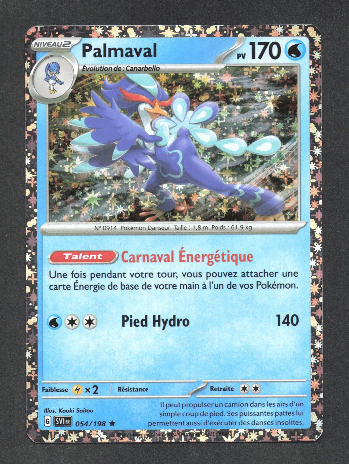 054/198 Palmaval HOLO SPARKLE - Écarlate et Violet - HOLO SPARKLE