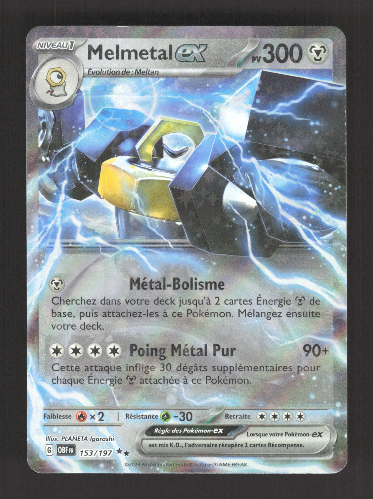153/197 Melmetal EX - Flammes Obsidiennes