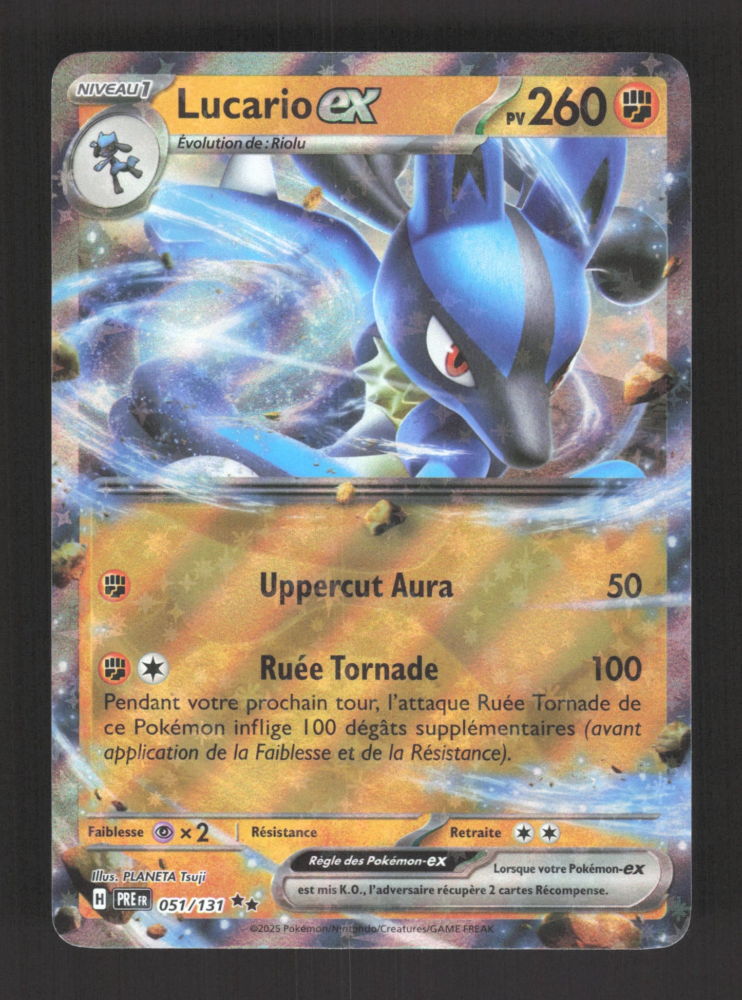 051/131 Lucario EX - Évolutions Prismatiques
