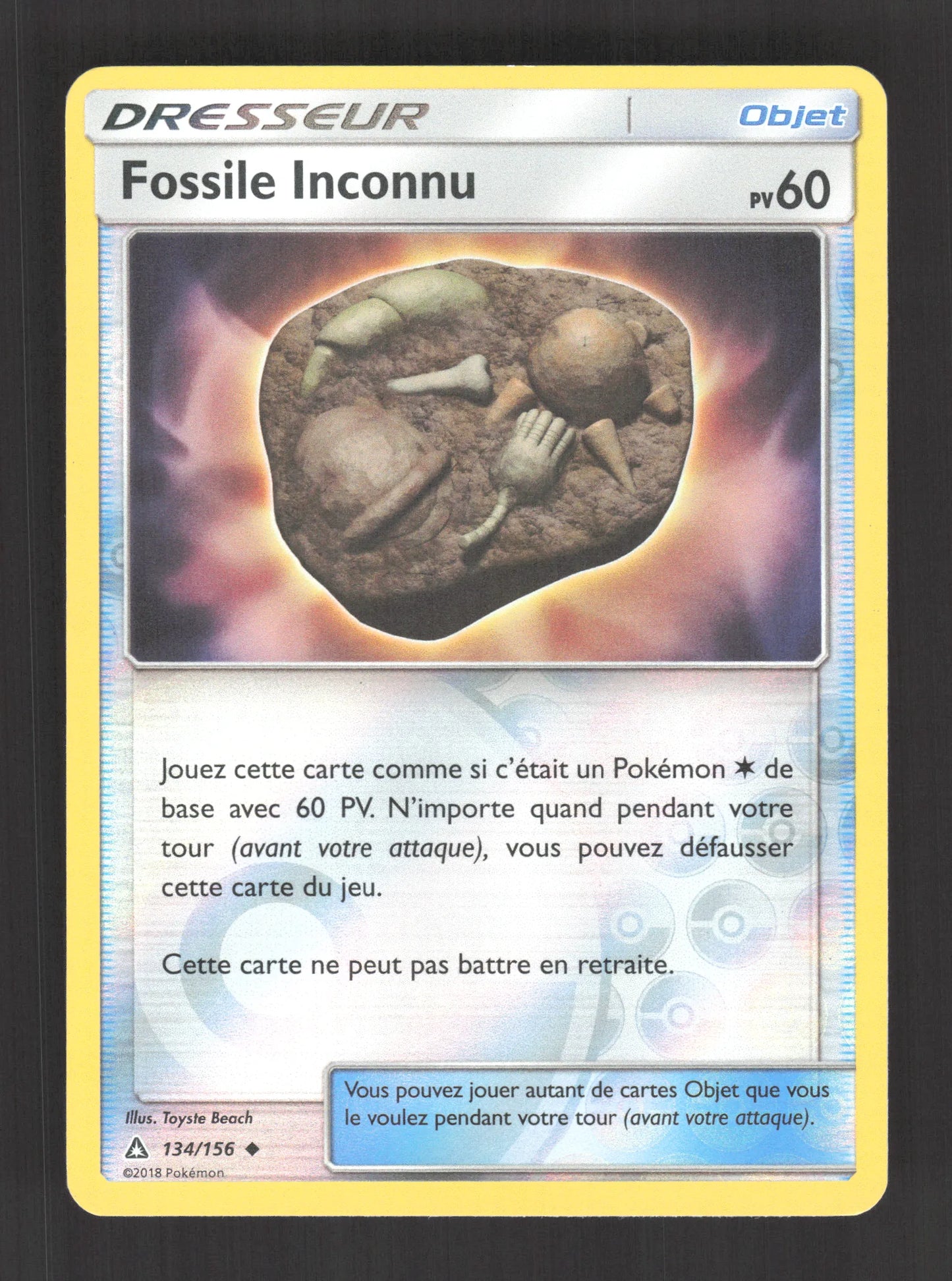 134/156 Fossile Inconnu REVERSE - Ultra-Prisme
