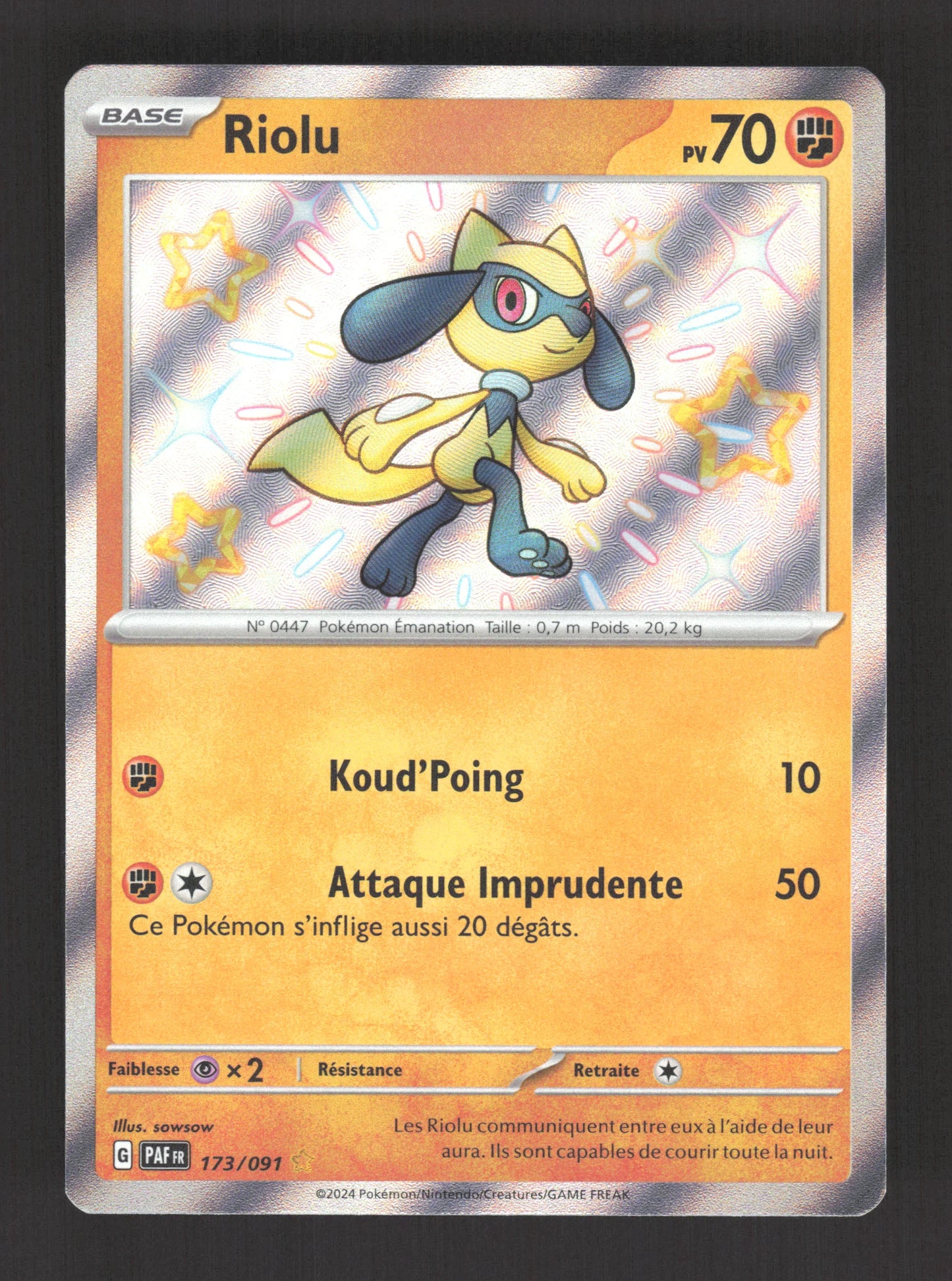 173/091 Riolu SHINY - Destinées de Paldea