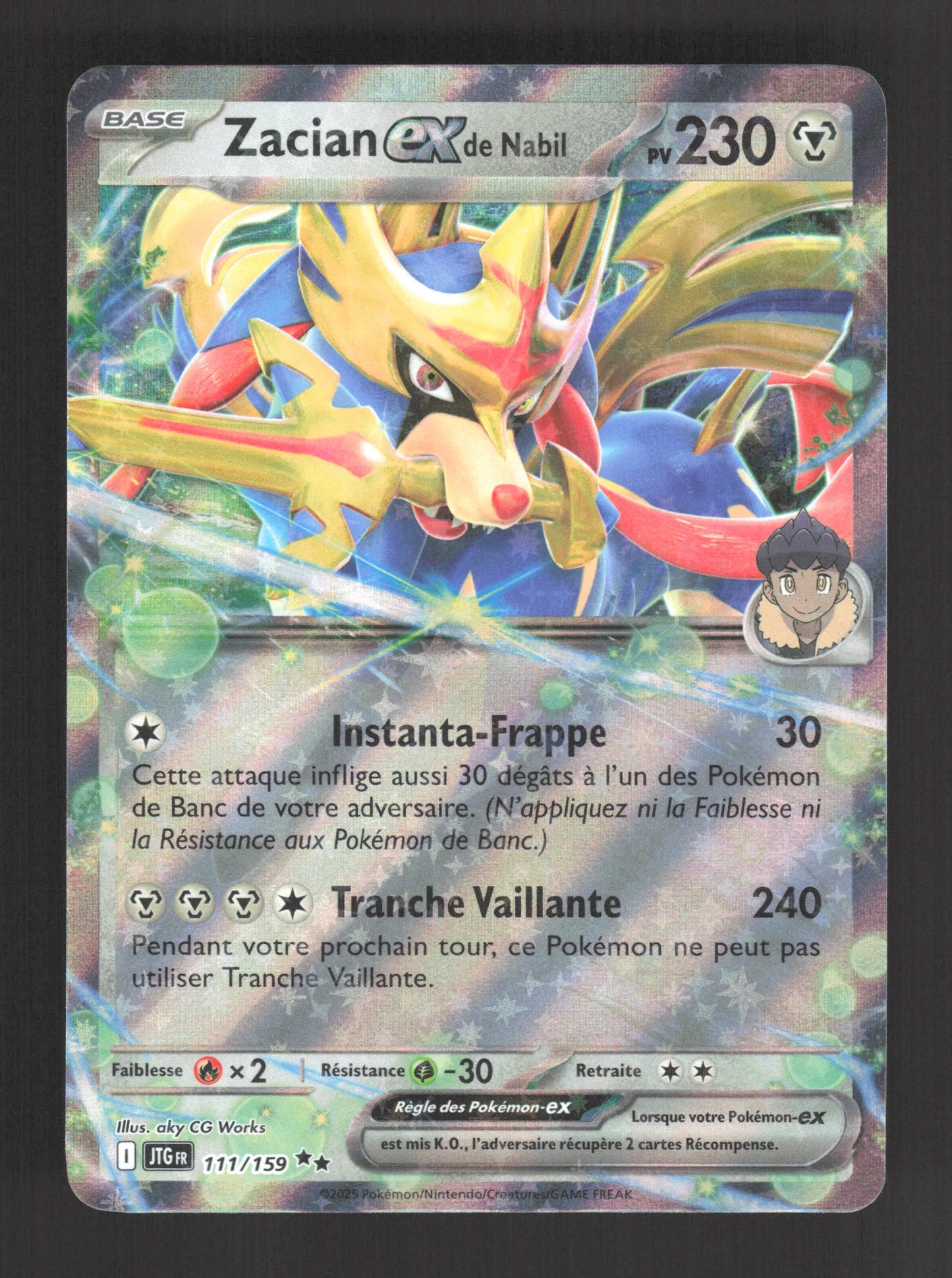 111/159 Zacian EX - Aventures Ensemble