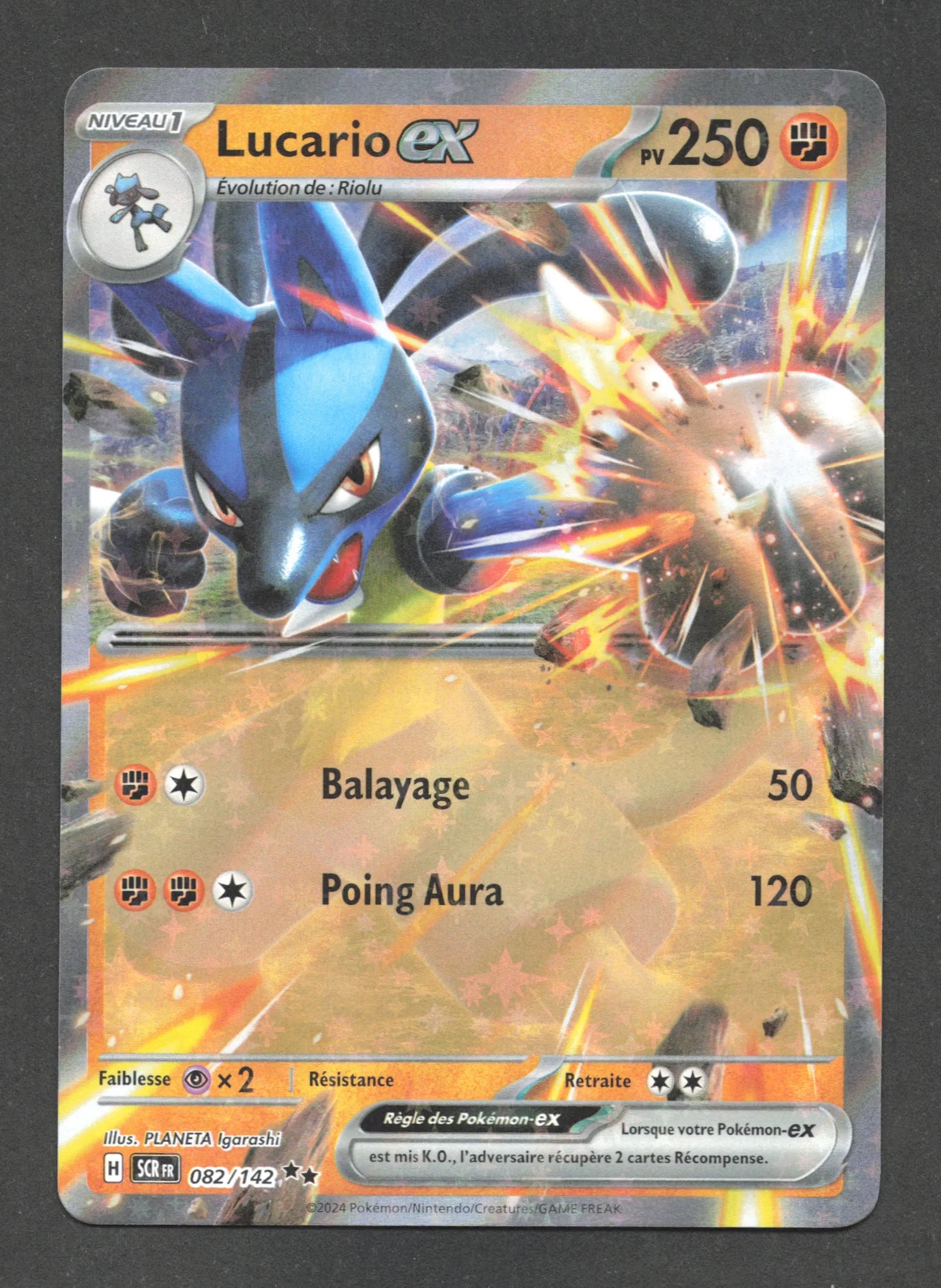 082/142 Lucario EX - Couronne Stellaire