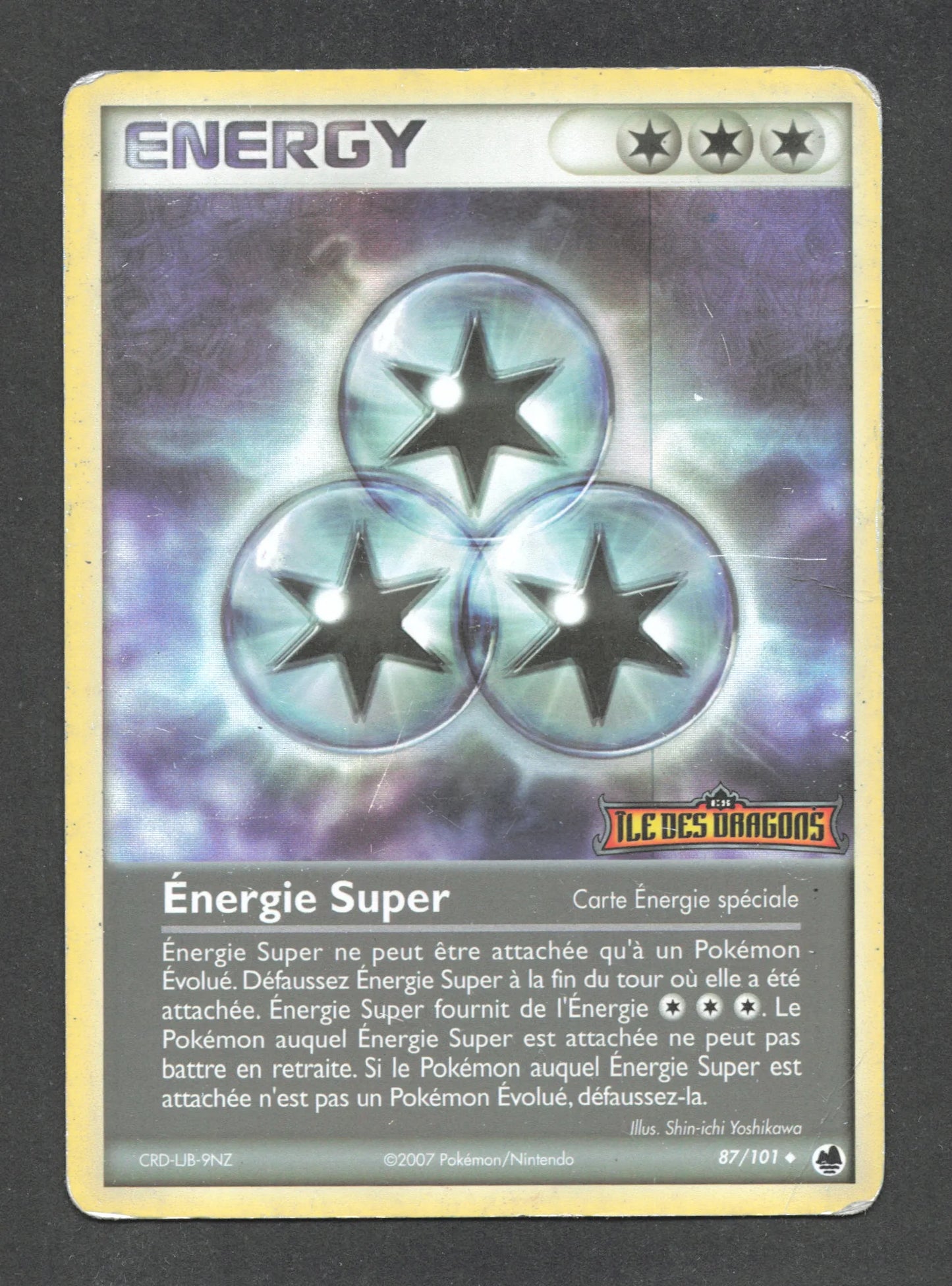 87/101 Energie Super REVERSE STAMP - Île des Dragons
