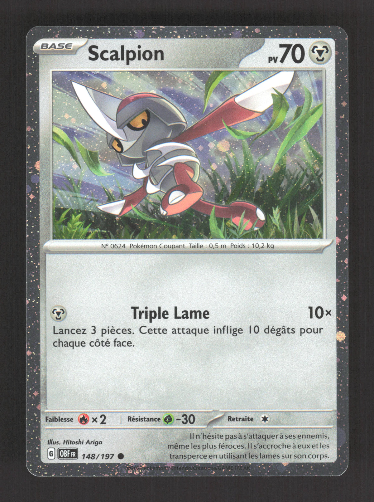148/197 Scalpion HOLO COSMOS - Flammes Obsidiennes