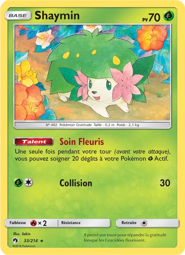 33/214 Shaymin REVERSE - Tonnerre Perdu