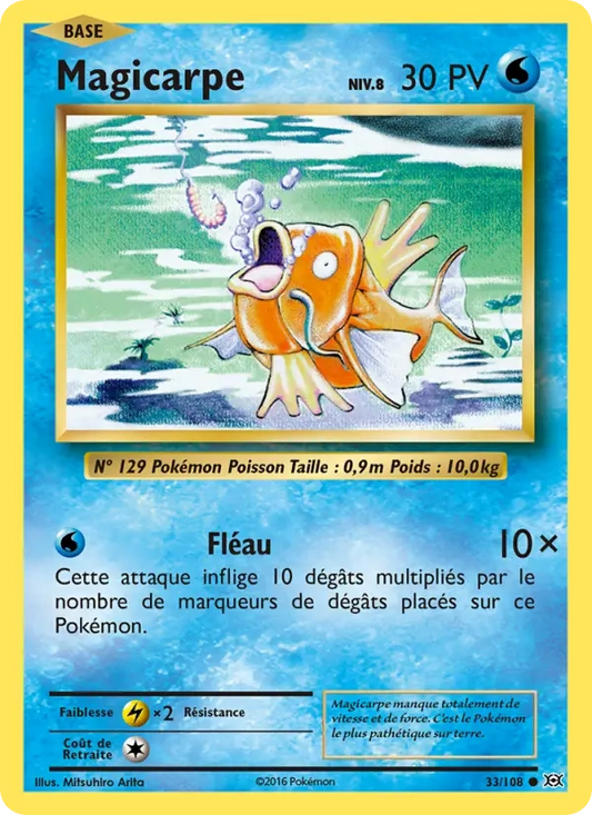 33/108 Magicarpe CO - Évolutions