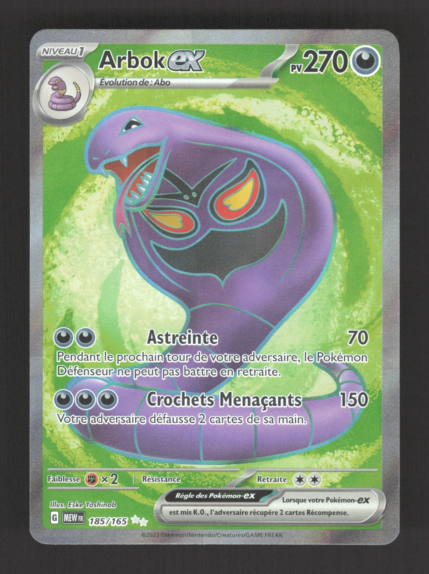 185/165 Arbok EX - 151