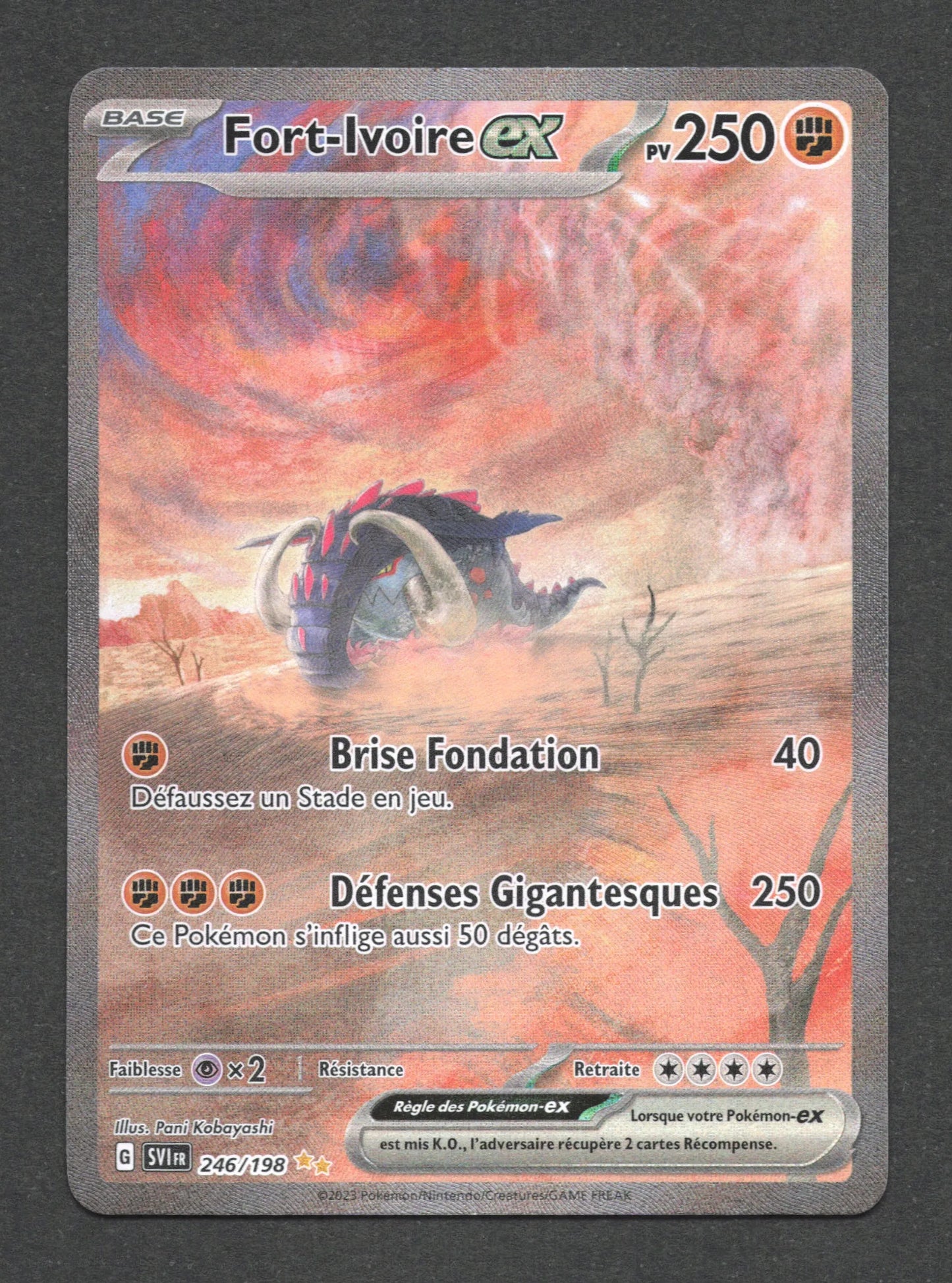 246/198 Fort Ivoire EX - Écarlate et Violet