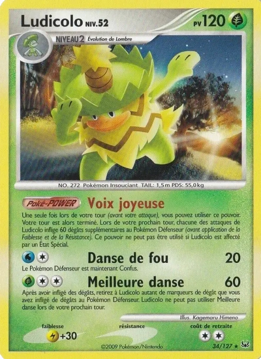 34/127 Ludicolo RARE - Platine