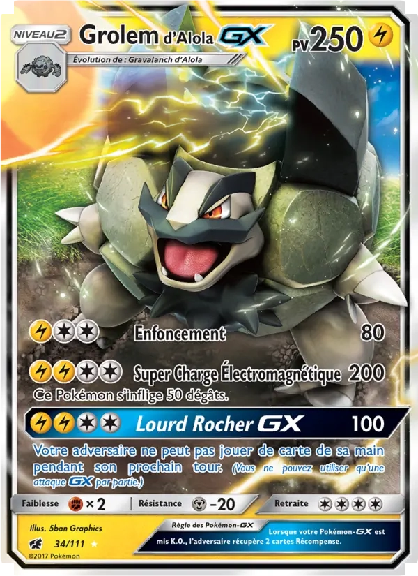 34/111 Grolem GX - Invasion Carmin