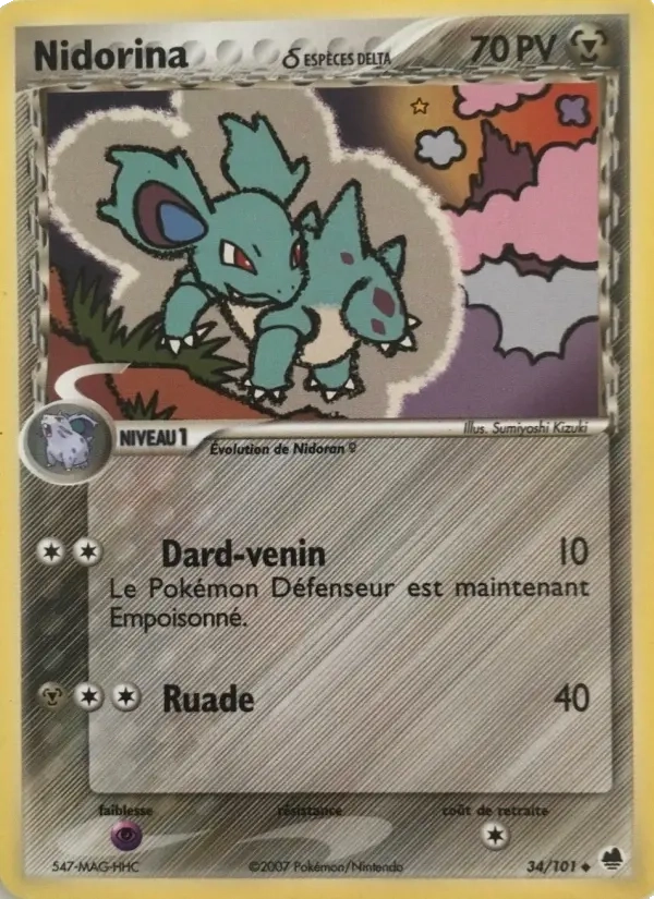 34/101 Nidorina UNCO - Île des Dragons