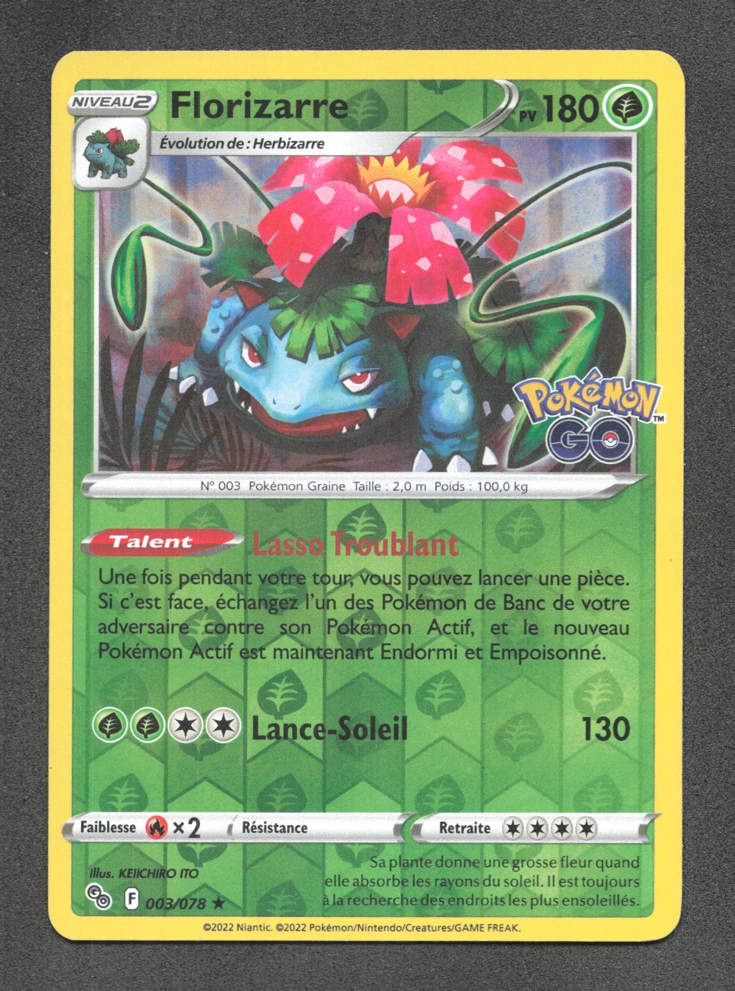 003/078 Florizarre REVERSE - Pokémon GO