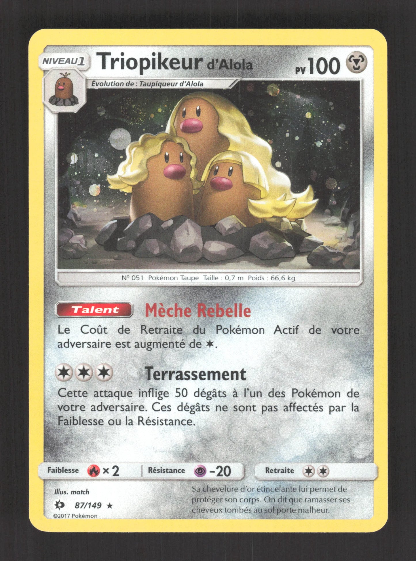 87/149 Triopikeur HOLO COSMOS - Soleil et Lune