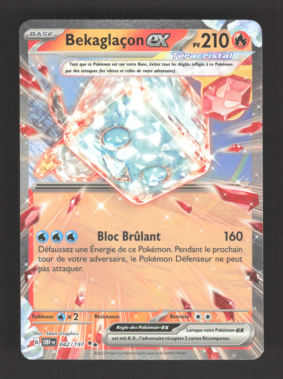 042/197 Bekaglacon EX - Flammes Obsidiennes