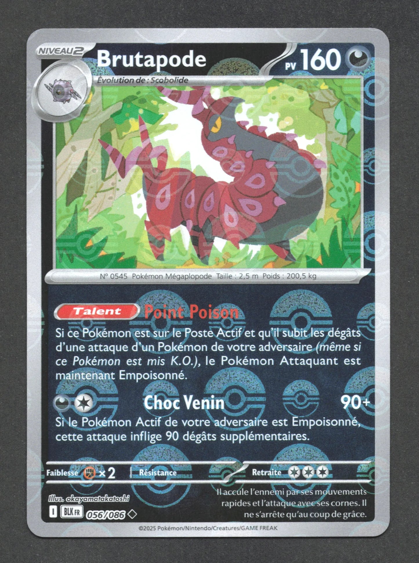 056/086 Brutapode POKEBALL - Foudre Noire - Pokeball