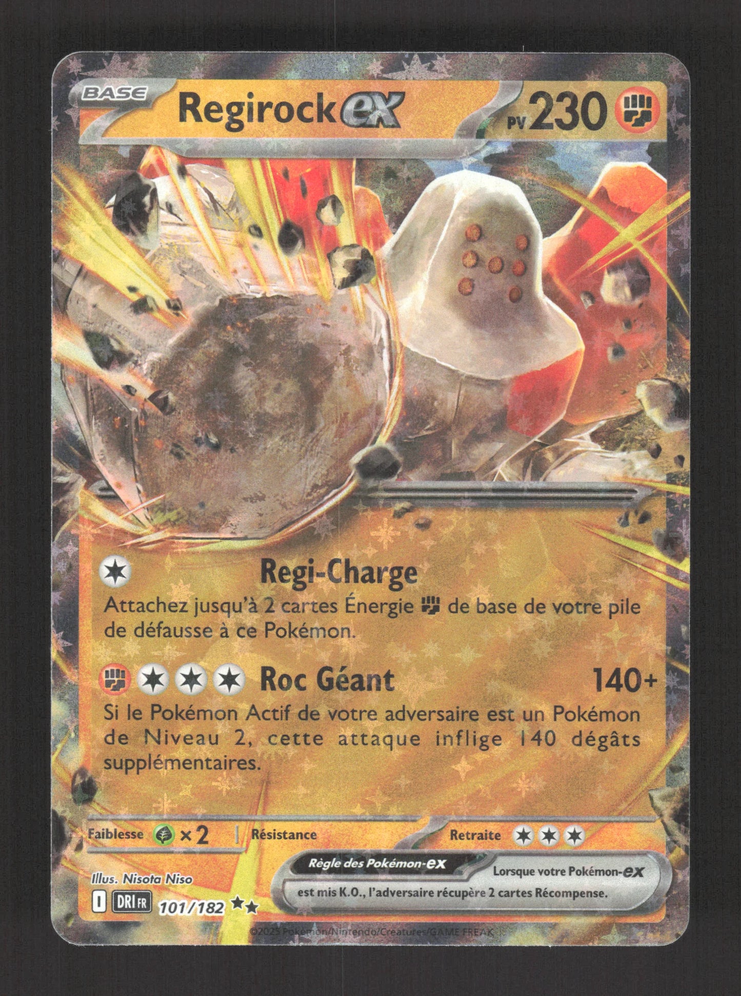 101/182 Regirock EX - Rivalités Destinées