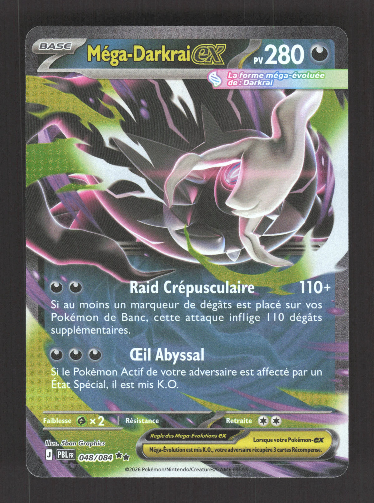 048/084 Mega Darkrai EX - Nuit Noire