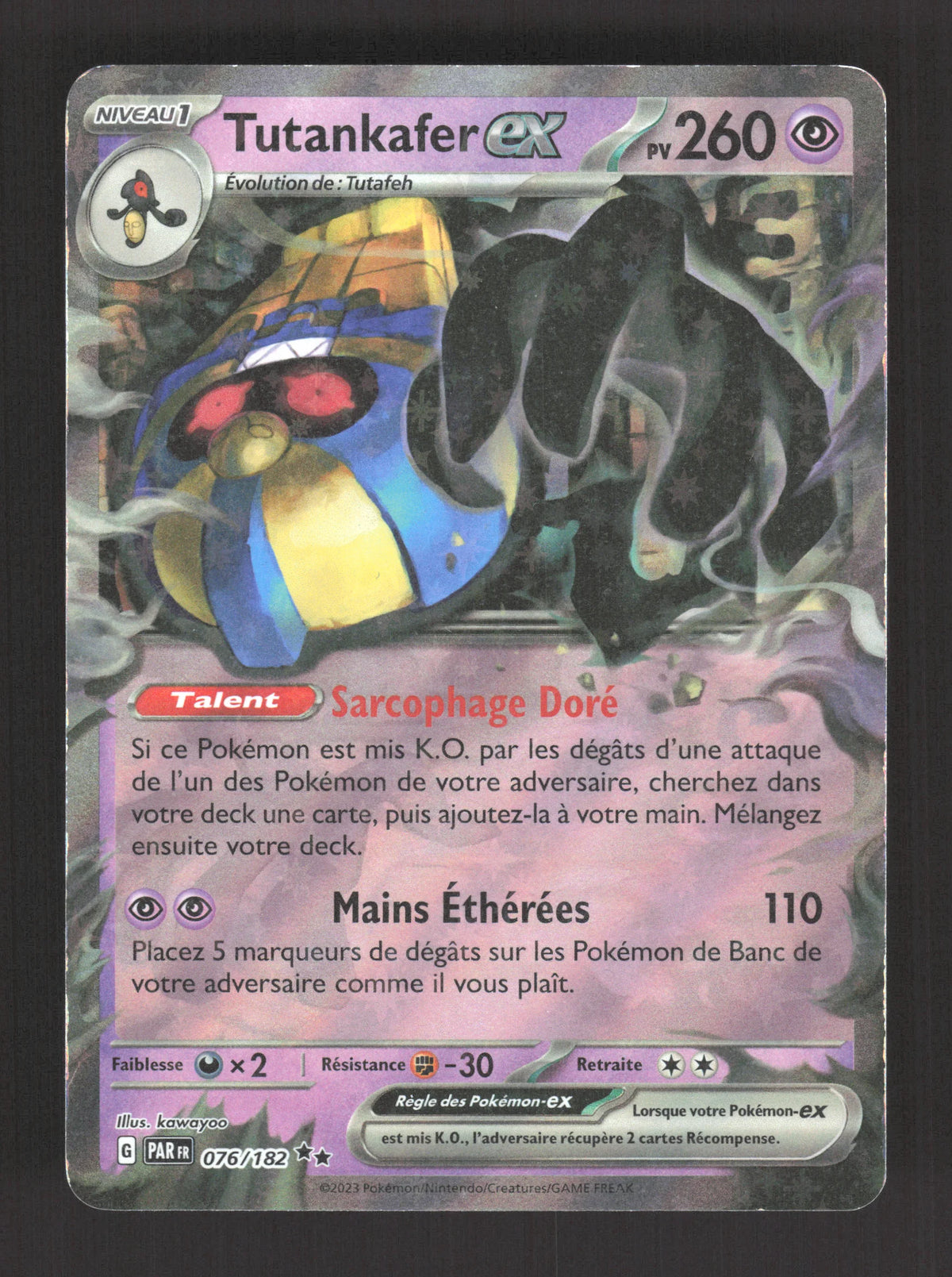 076/182 Tutankafer EX - Faille Paradoxe
