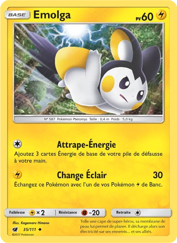 35/111 Emolga REVERSE - Invasion Carmin