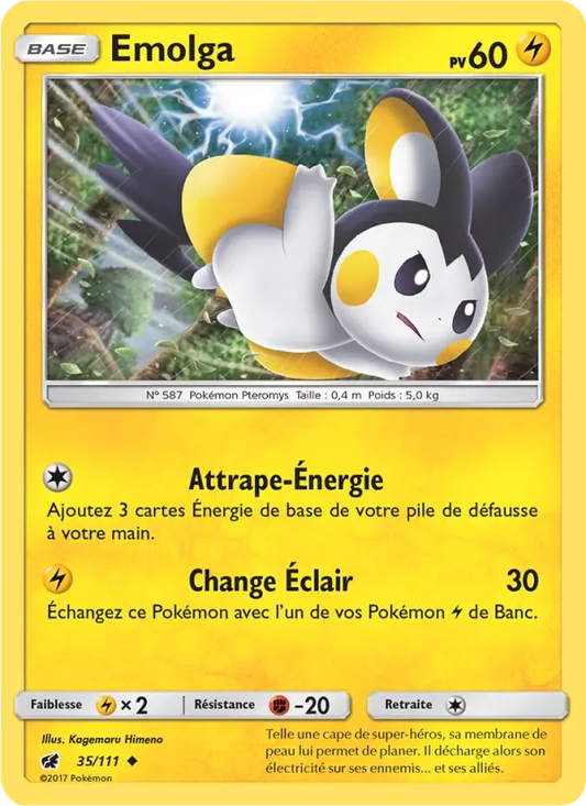 35/111 Emolga REVERSE - Invasion Carmin