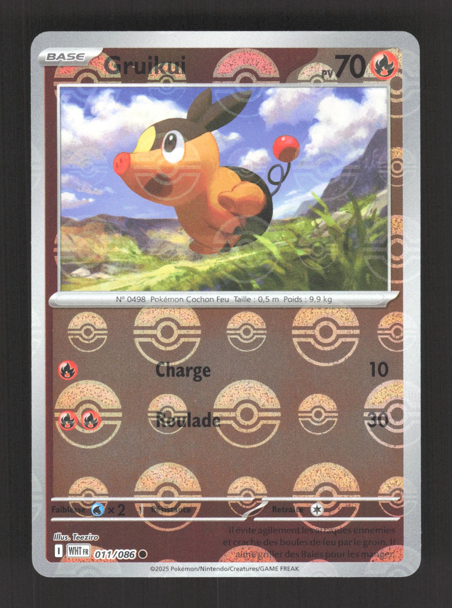 011/086 Gruikui POKEBALL - Flamme Blanche