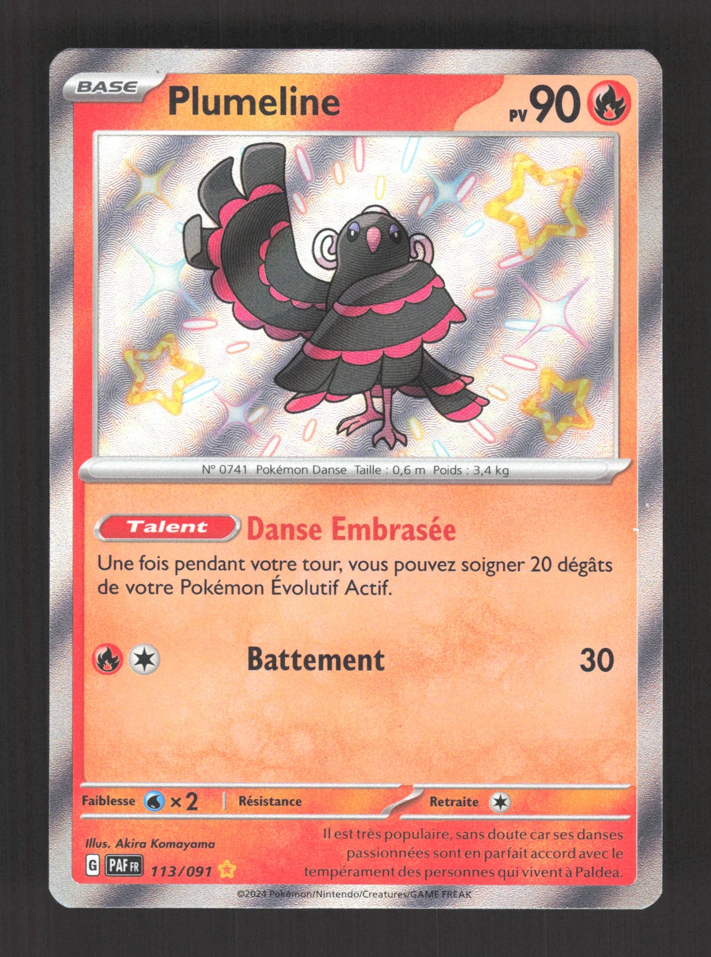 113/091 Plumeline SHINY - Destinées de Paldea