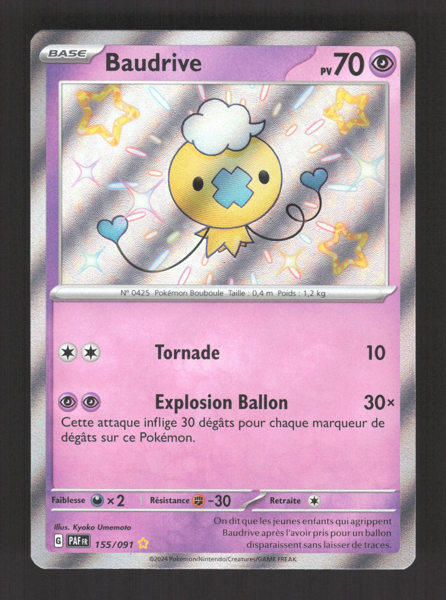 155/091 Baudrive SHINY - Destinées de Paldea