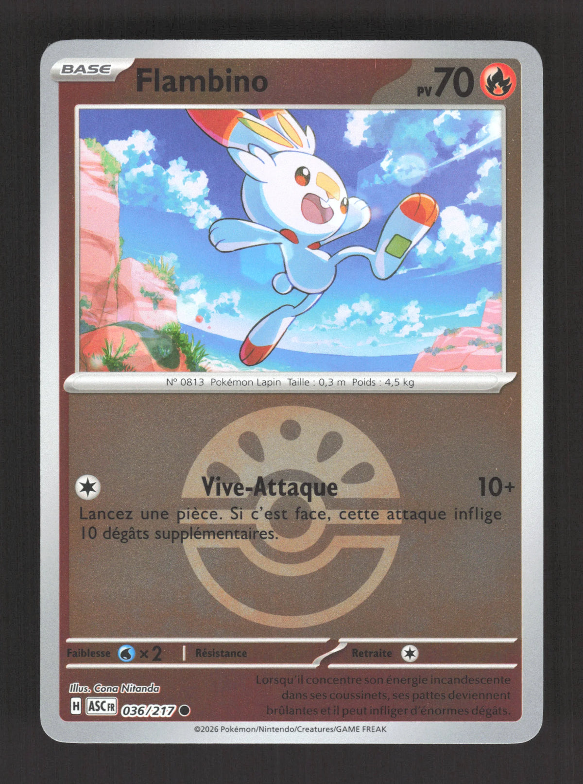 036/217 Flambino POKEBALL - Héros Transcendants