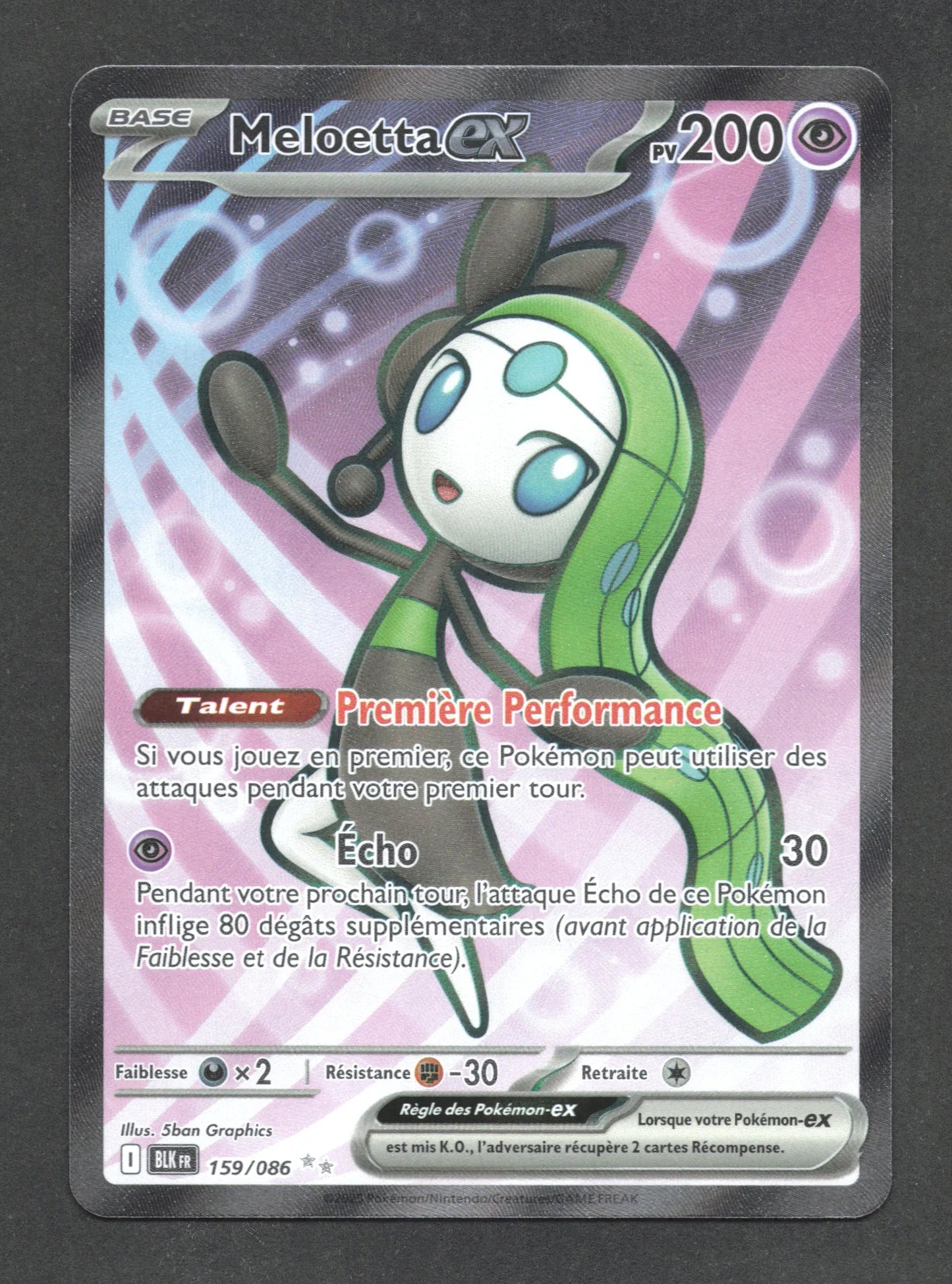 159/086 Meloetta EX - Foudre Noire