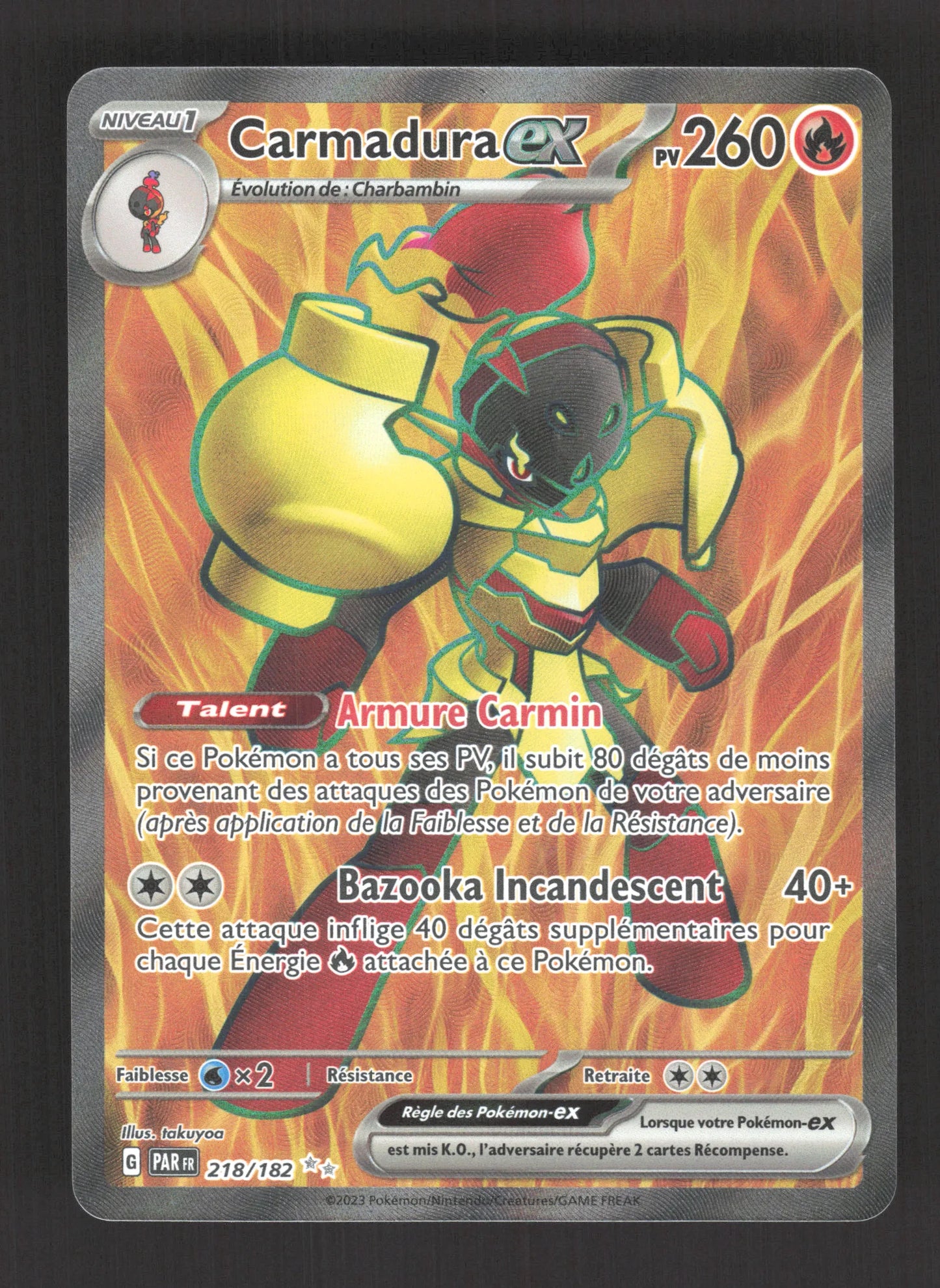 218/182 Carmadura EX - Faille Paradoxe